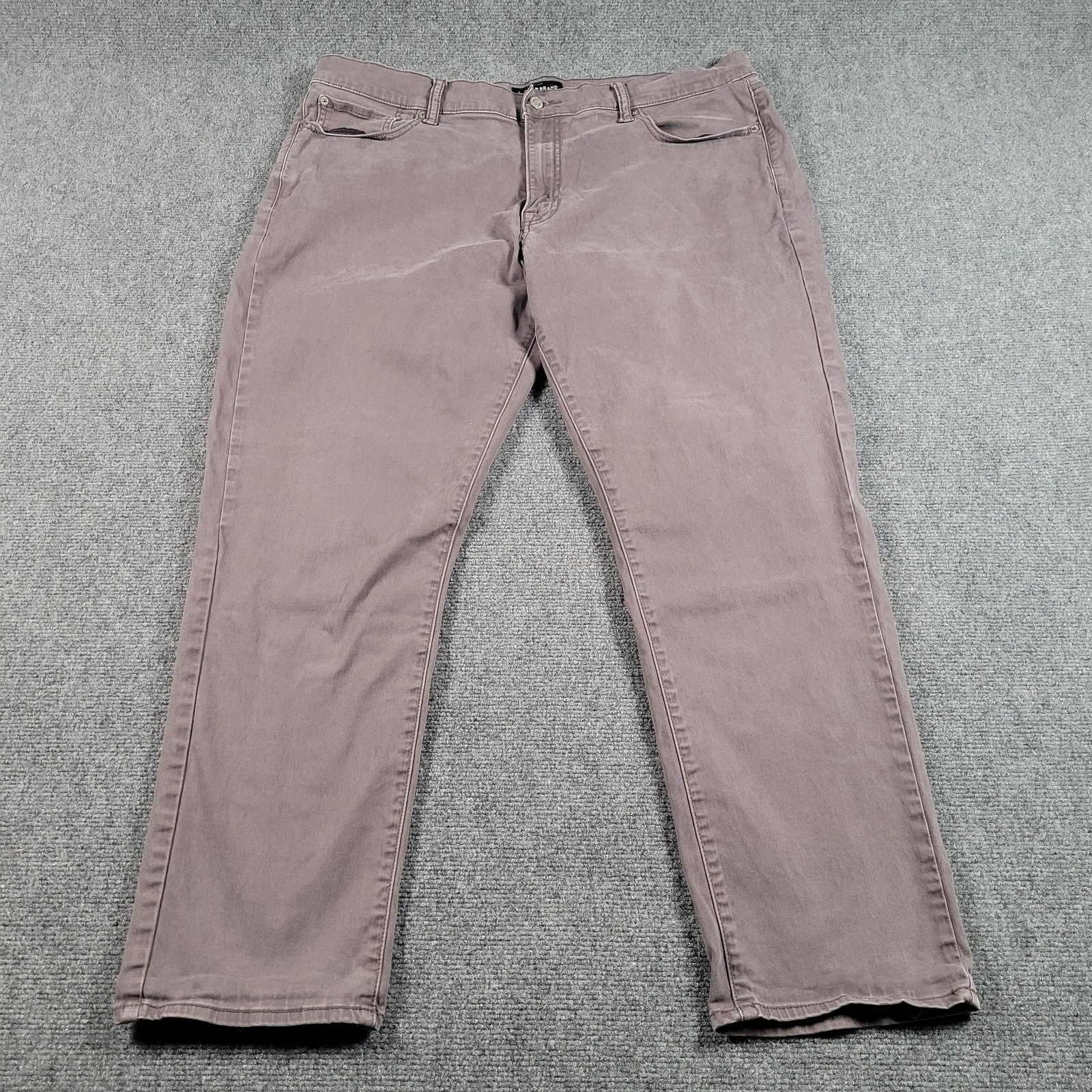 Lucky Brand Jeans Mens 40x30 Taupe Brown 410 Athletic Slim Denim 7mp10072t2